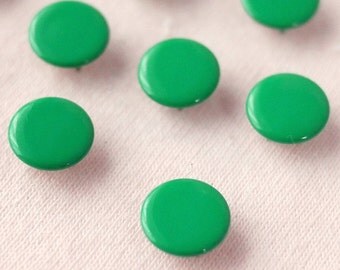 100 sets, Green (XM53) Capped Prong Snap Button, Size 18L (11.3 mm)