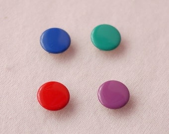 50 sets, Mixed Color (4 Colors) Capped Prong Snap Button Set 1, Size 18L (11.3 mm)