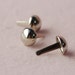 12mm. Nickel Round Dome Studs (50 pcs)