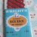 Vintage Wright's Cotton Red and Metallic Gold Rick Rack Sewing Trim
