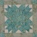 Beach Decor Wall Hanging or Table Runner in Sea Glass Batiks Turquoise Teal and Aqua