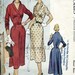 Vintage 1952 Shawl Collar Wrap Bodice Dress...Shaped Midriff...McCall's 9181 Bust 34