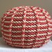 Large Lucky Hanks Signature Pouf - Not stuffed