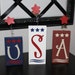 USA Firecracker Blocks- 4th of July, Patriotic, wood blocks, America