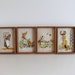 Vintage Needle Point Framed Art, Embroidered Wall Hangings