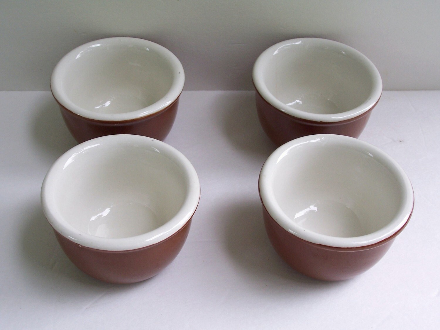 Hall stoneware Ramekin .vintage. Ramkin brown