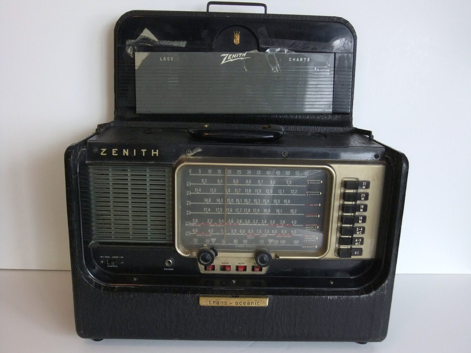 Vintage Zenith Transoceanic A600 Shortwave Tube Radio