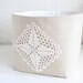 storage bin, size L -linen and lace collection
