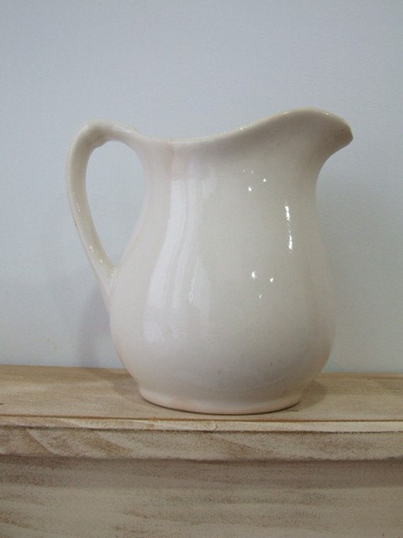 White Ceramic Pitcher