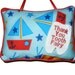 Tooth Fairy Pillow with Pocket Sail Boat for Boys in Preschool, Kindergarten, Holiday Christmas Gift Idea