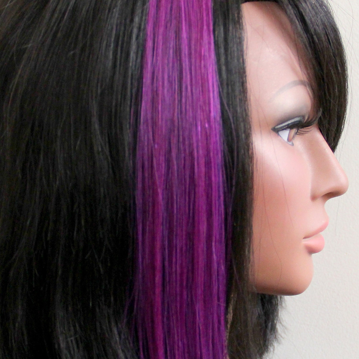 Vivid Violet Human Hair Extension 12 Inch