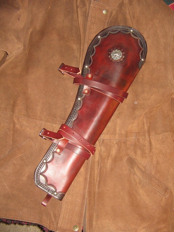 Items similar to MADE TO ORDER Custom made Mare's Leg Carbine Scabbard ...