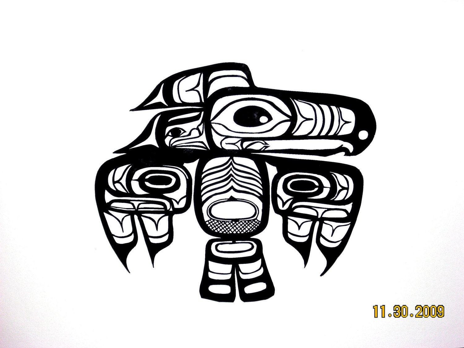 Tlingit Thunderbird by CuttingArt on Etsy