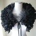 BLACK RUFFLED COLLAR The Black Swan by MaggieGlynn