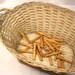 VINTAGE Wooden Clothes Pins Wicker Laundry Basket. Childs Toy REDUCED