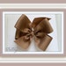Girls Hair Bow, Taupe Hair Bow, Fall Hair Bow