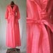 60s tangerine robe pegnoir sexy pinup sz M L Lanz of Salzburg