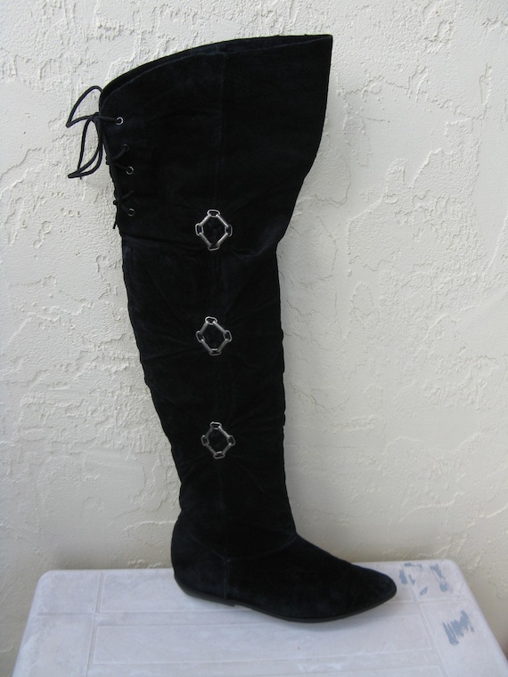 funky pair thigh high boots