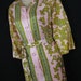 1950's pink lux shirtdress. scarf print dress. fashion first by m. smoller. m/l. new old stock.