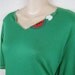 1970's watermelon t-shirt. green fruit applique. plus size. 2X. new old stock.