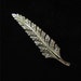 Sterling Silver and Marcasite Leaf Pin