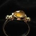 14K Post Modern Citrine Ring Size 6