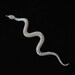 Art Deco Pot Metal Faux Marcasite Snake Brooch 7 INCHES
