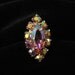 Rose AB Rhinestone Ring, 1960's, Adjustable