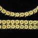 Longcraft Celluloid Daisy Necklace and Bracelet Demi