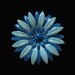 Layered Enamel Blue Flower Power Brooch, 1960's
