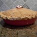 Ceramic clay baking dish pie plate pie keeper with lid