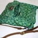 Hand Crafted Hobo Hippie Bag made with vintage silk and leather belt - sale for Valentines.