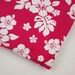 Vintage Fabric Hawaiian Floral Magenta White TWO YARDS