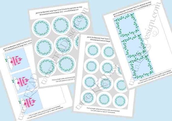 PARTY TENTS & CIRCLES, Jack and the Beanstalk - Printable Il_570xn
