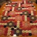 Americana Country Red, White, Blue Gingham & Calicos Yo Yo Quilt Throw