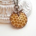 Honeycomb, Bee Necklace Vintage Cabachon Pendant, Autumn, Halloween. LAST ONE