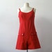 1960s Mod Red Romper