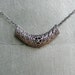 RESERVED - Vintage Sterling Marcasite Crescent Pendant
