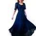 SALE Lace Dress NOSTALGIA Navy Blue Vintage 80's Party Dress