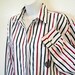 Cotton Vintage 80s Huntington Ridge Shirt Stripe Cassic Embroidered HR Women M Spring fashion