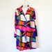 1960s Rainbow Shirt Dress Tunic Robe Gown Vanity Fair Summer Dress M/L