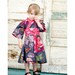 KIMONO DRESS - Nilas Bouquet - sizes 0 through 3T - baby girls toddler easter dress