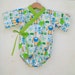 Baby Kimono Onesie - MR ROBOTO - Last One - 0-3 months - baby boy or girls