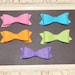 Custom listing for double mommy Aloha Collection Felt Bow Hair Clips Neon Pink Turquoise Orange Lime Green Purple Set of 5