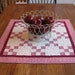Handmade Five Patch Table Topper or Doll Quilt