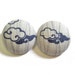 SALE - 2 Extra Large Fabric Buttons Set - Clouds