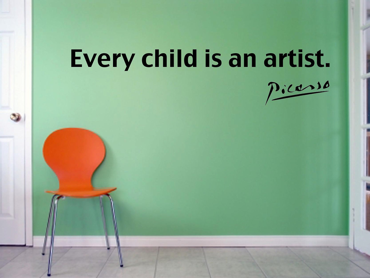 Every child is an artist wall decal