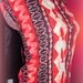 Vintage 1960s Ladies RED TIKI Sleeveless Teatimer Blouse - Hukilau Honolulu Collectible Tiki Oasis