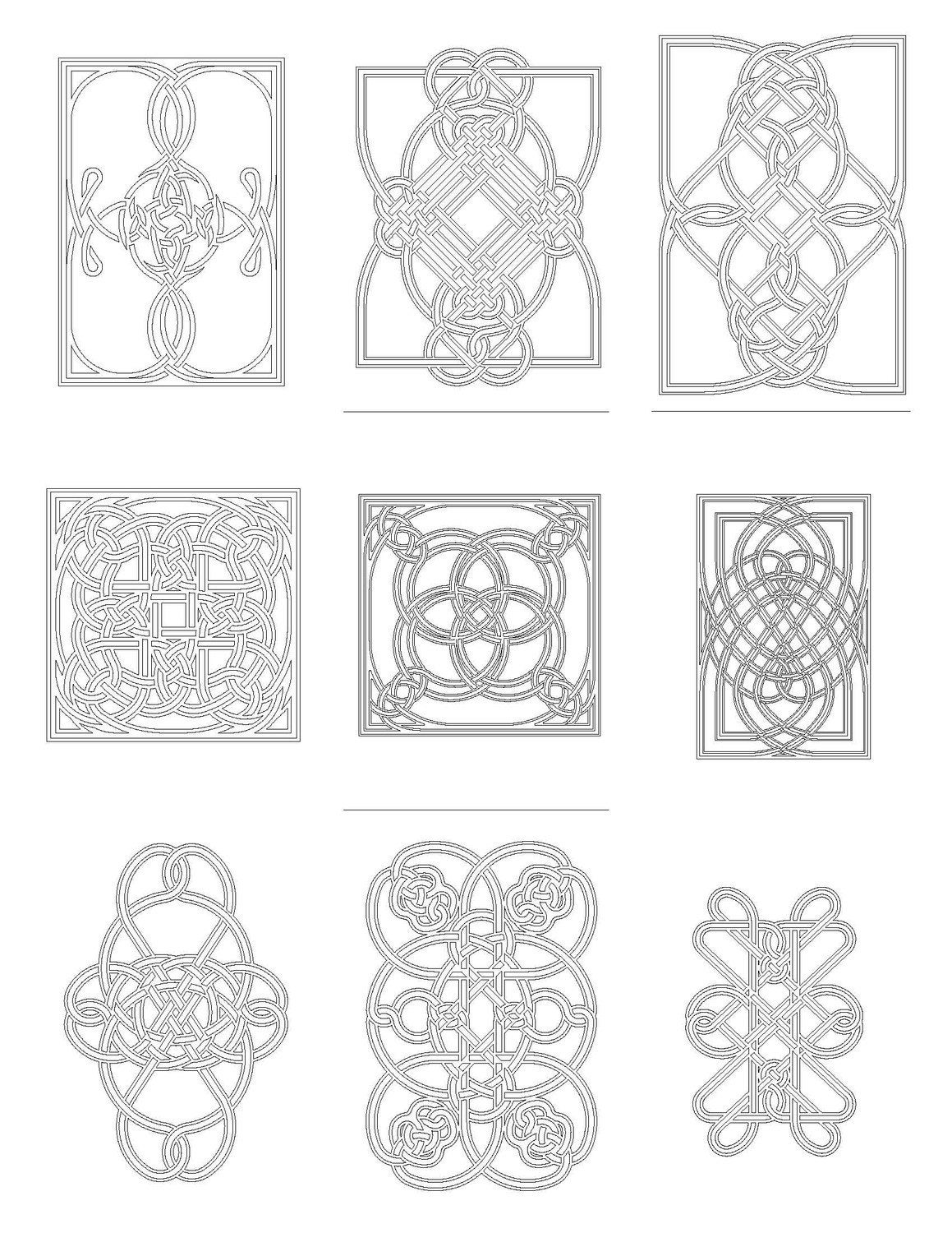 Celtic Knot Coloring Book 2 PDF by wolfsheadwhatever on Etsy