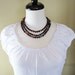 Brown Beaded Necklace - 60 Inch - Sardonyx Gemstone